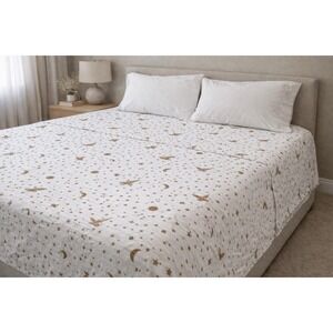 Pottery Barn Teen Harry Potter Enchanted Night Sky King FLAT + FITTED Sheets